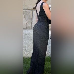 primavera black prom dress